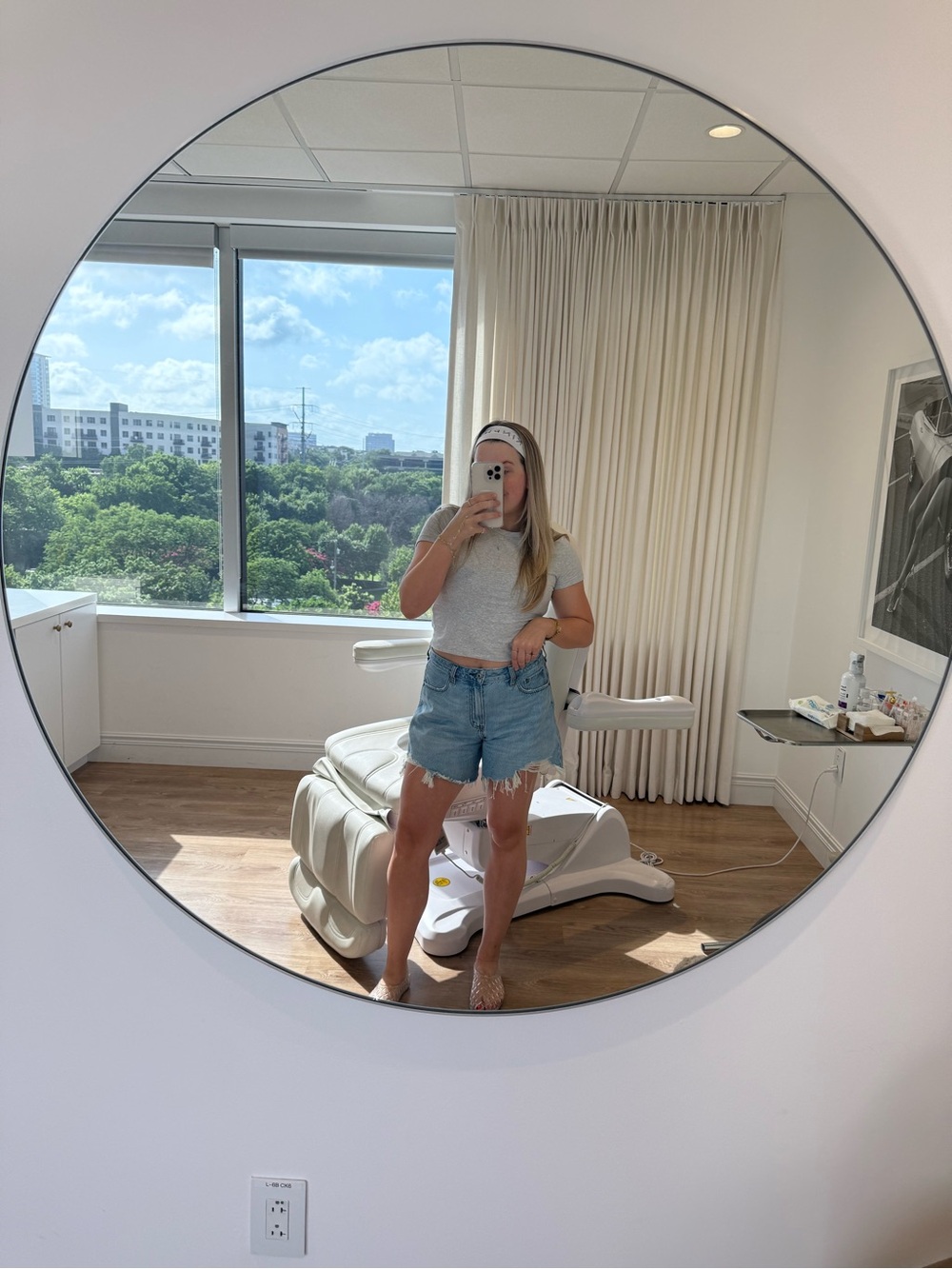Abercrombie & Fitch Light Blue Denim Jean Shorts